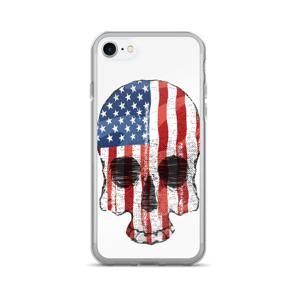 American Flag Skull iPhone 7/7 Plus Case