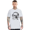 Skull Headphones Ink Men Short Sleeve T-shirt