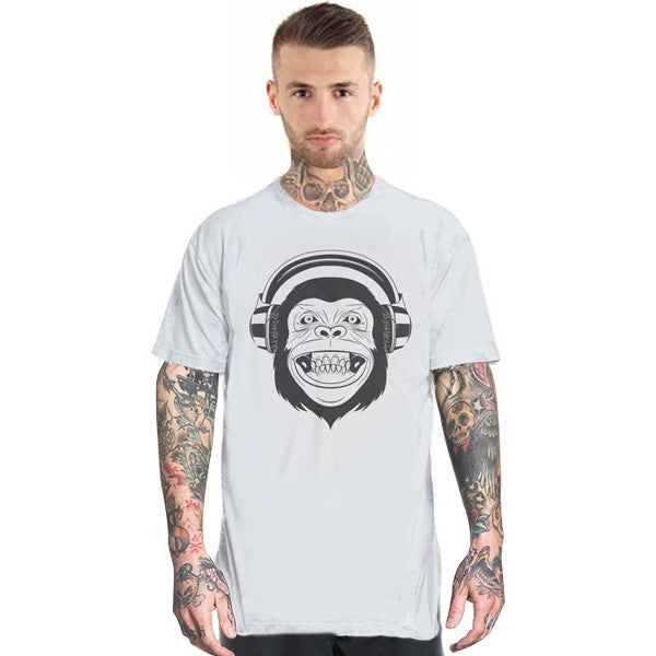 Monkey DJ Unisex Short Sleeve T-shirt