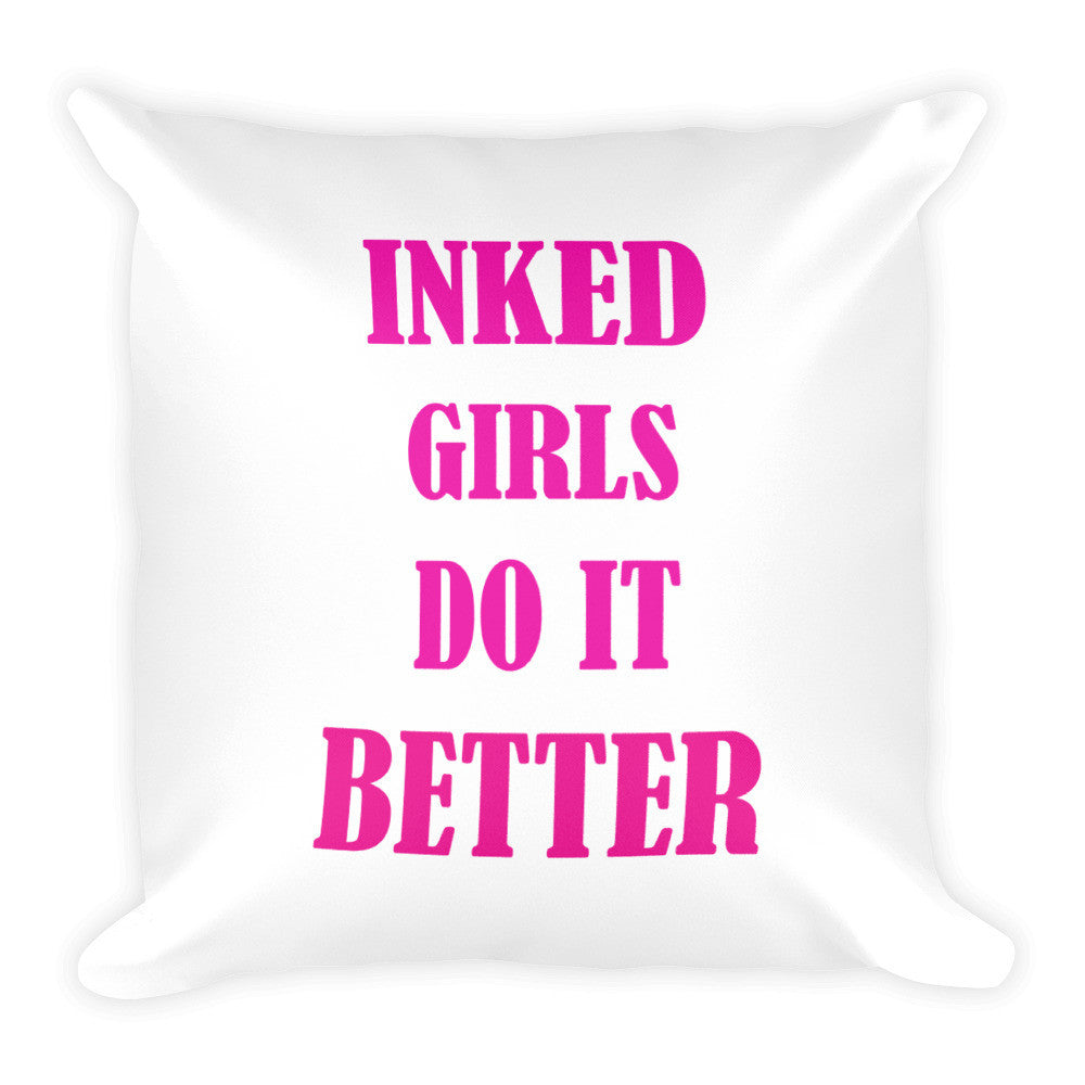 Inked Girls Square Pillow