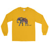 Colorful Ink Elephant Long Sleeve T-Shirt