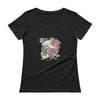 Skull of Roses Ladies' Scoopneck T-Shirt