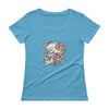 Skull of Roses Ladies' Scoopneck T-Shirt