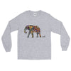 Colorful Ink Elephant Long Sleeve T-Shirt