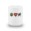 Peace, Love, Ink Mug