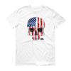 Men's American Flag Skull Short Sleeve T-shirt