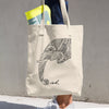 Elephant Ink Cotton Tote Bag