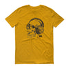 Skull Headphones Ink Men Short Sleeve T-shirt