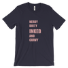 Nerdy Dirty Inked and Curvy Unisex Short Sleeve T-shirt