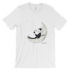 Sitting on the Moon Ink Unisex Short Sleeve T-shirt