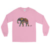 Colorful Ink Elephant Long Sleeve T-Shirt