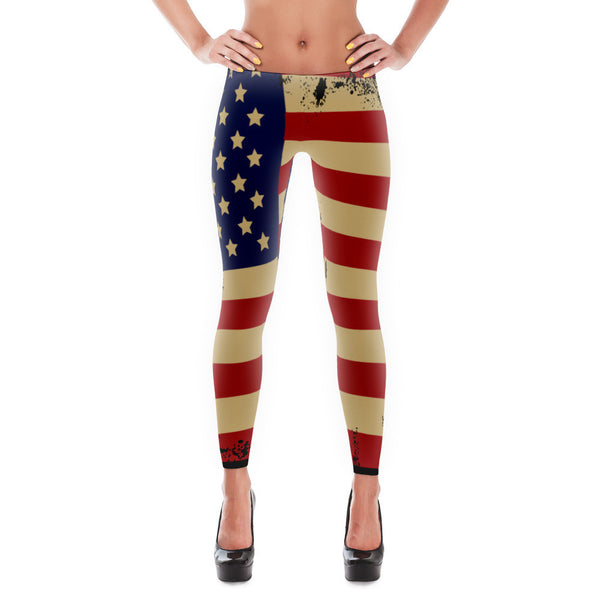 American Flag Leggings