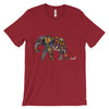 Colorful Elephant Ink Unisex Short Sleeve T-shirt