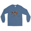 Colorful Ink Elephant Long Sleeve T-Shirt