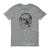 Skull Headphones Ink Men Short Sleeve T-shirt