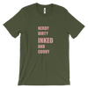 Nerdy Dirty Inked and Curvy Unisex Short Sleeve T-shirt