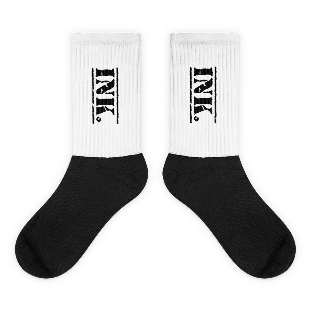 Ink. Black Foot Socks