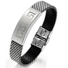 Men's Stainless Steel Pu Leather Bracelet