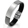 Men's Stainless Steel Pu Leather Bracelet