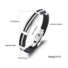 Men's Stainless Steel Silicone Bracelet