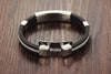 Men's Stainless Steel Silicone Bracelet