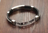 Men's Stainless Steel Silicone Bracelet