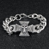 Men's Skull Cross Fashion Bracelet Stainless Steel