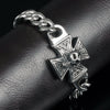 Men's Skull Cross Fashion Bracelet Stainless Steel