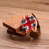 Union Jack Style Men's Bamboo Wood Watch