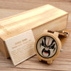 Men's Casual Bamboo Wood Quartz Watch