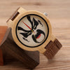 Men's Casual Bamboo Wood Quartz Watch